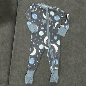 Blue to the Moon and Back Zippy Pajamas